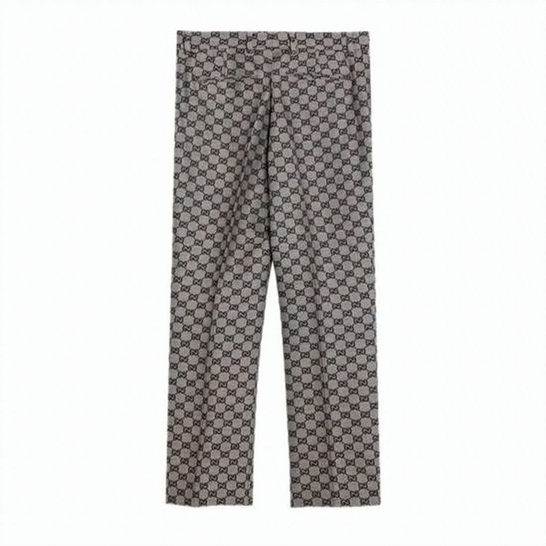 Gucci Geometric Patterned Straight-Leg Pants With Tailored Fit