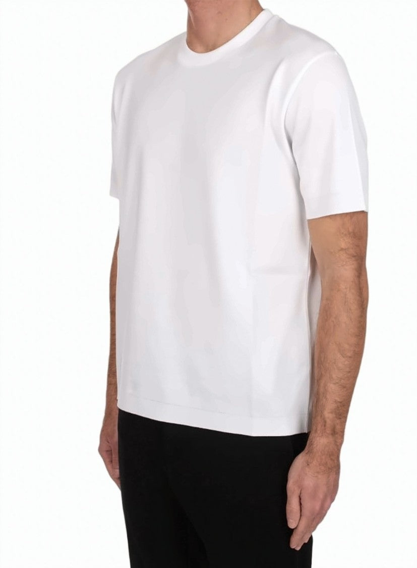 Herno Solid Color Cotton Crew Neck T Shirt