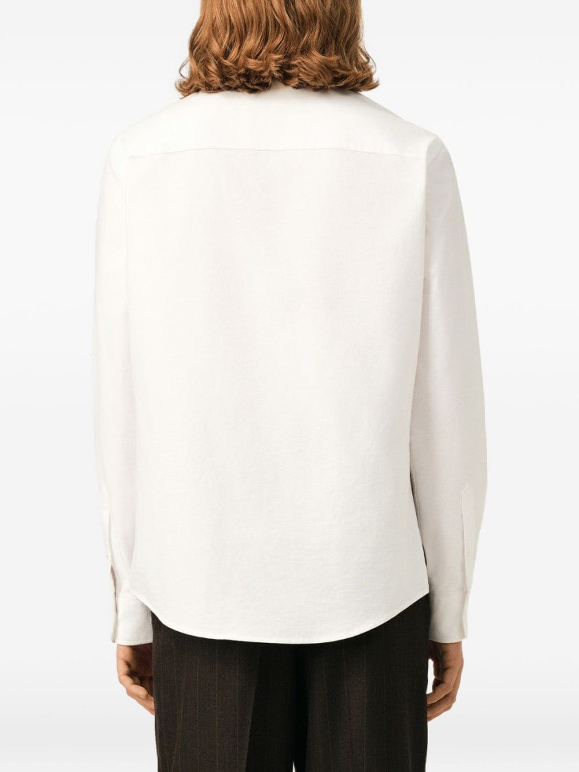 Ami Paris Button-Down Shirt With Embroidered Heart And Letter 'A'
