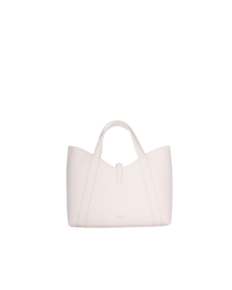 Furla Structured Pebbled Leather Tote