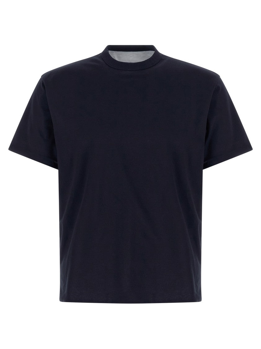 Prada Reversible Cotton Jersey Crew Neck T-Shirt With Distinctive Logo