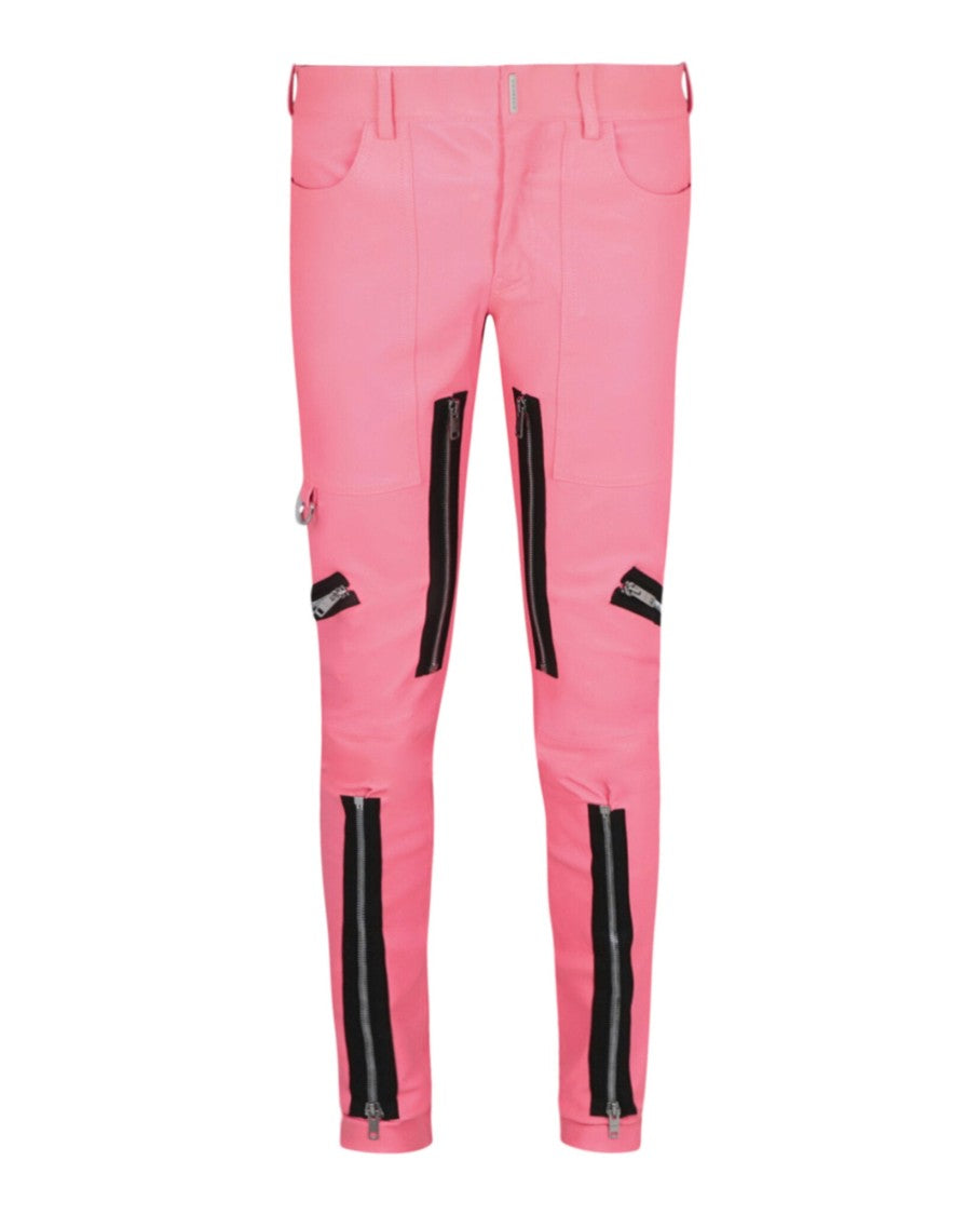 Givenchy Exposed Zipper Skinny Leather Pants