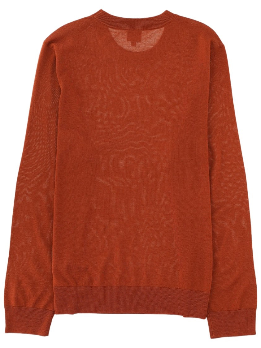 Paul Smith Finely Knit Merino Wool Sweater With Ribbed Details