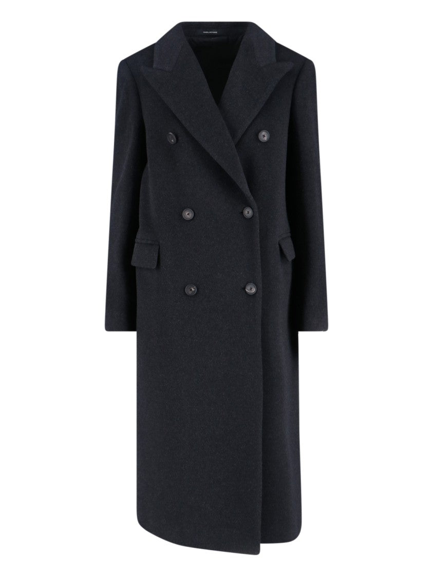 Tagliatore Dark Grey Jole Cashmere Coat