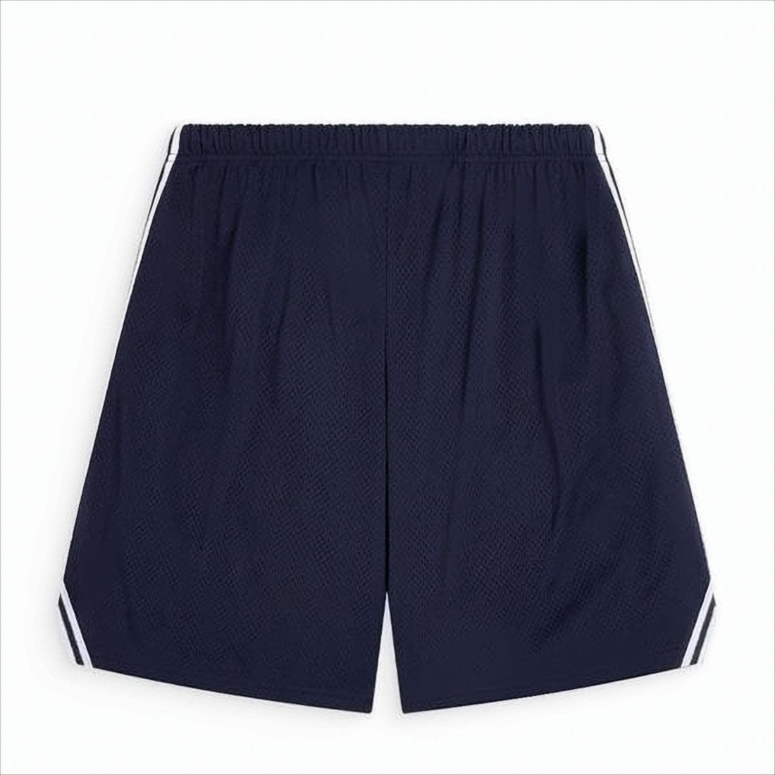 Gallery Dept. Textured Blue Active Shorts With Vertical Stripes