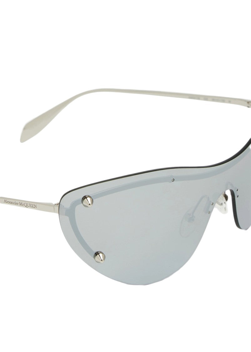 Alexander Mcqueen Futuristic Curved Shade Sunglasses