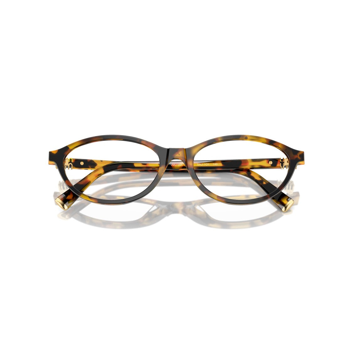 Miu Miu 0Mu 09Xv Tortoiseshell Oval Frame Eyeglasses