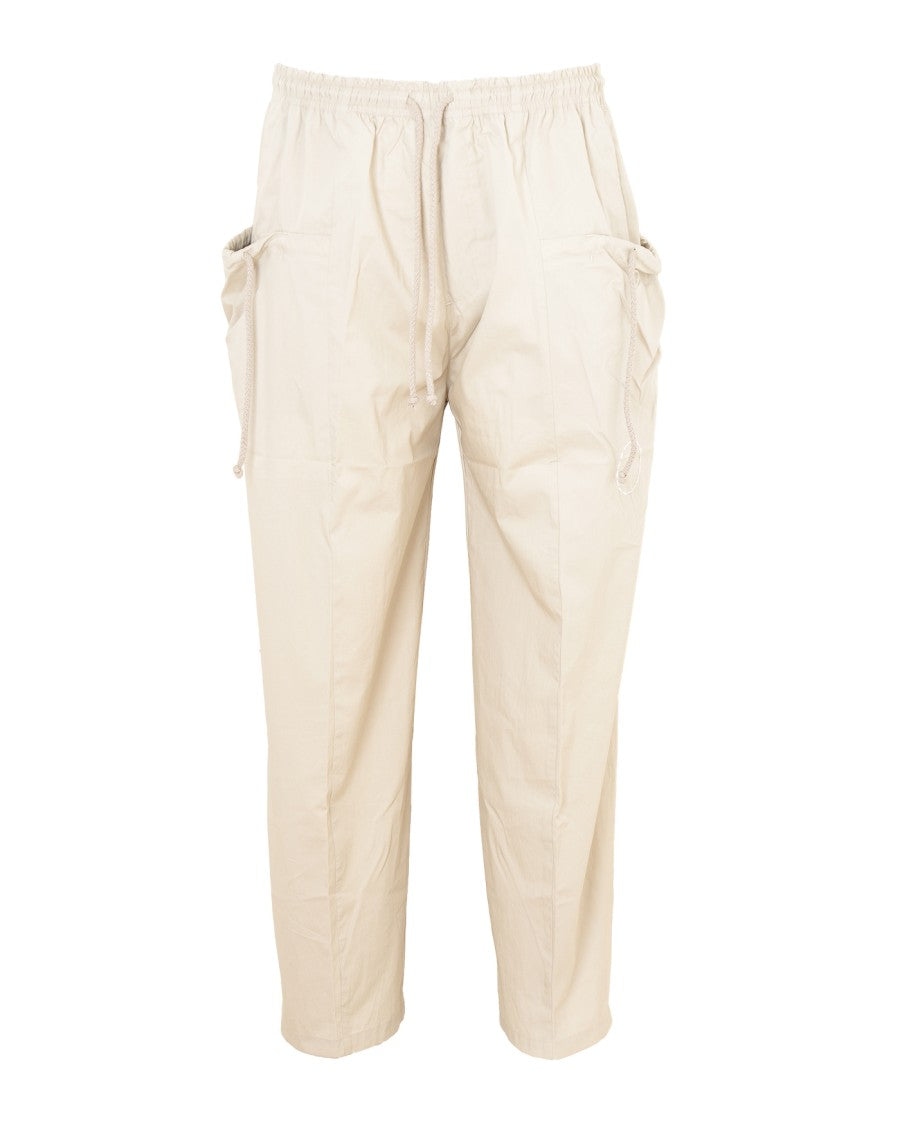 Craig Green Cropped Straight-Leg Pants With Embroidered Motif