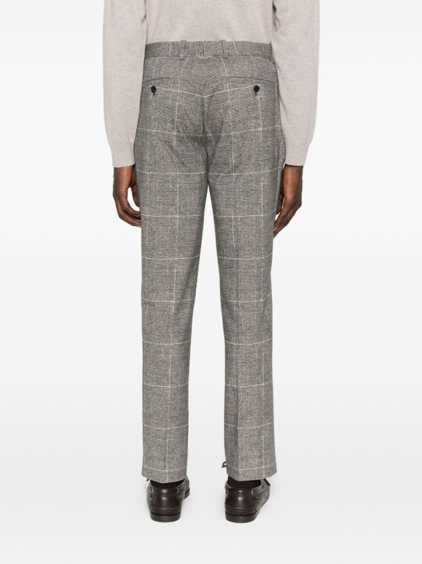 Circolo 1901 Slim Fit Checkered Trousers