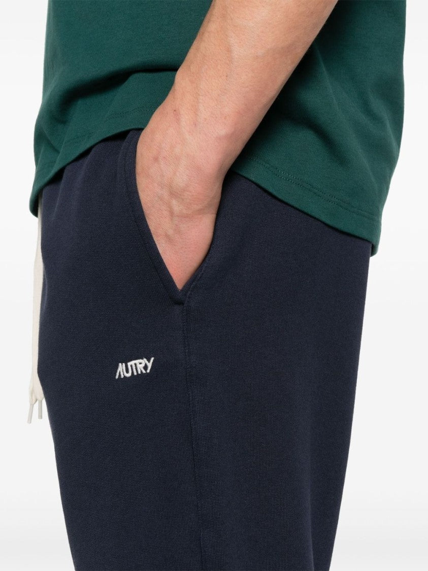 Autry Navy Blue Trousers With Elastic Waistband