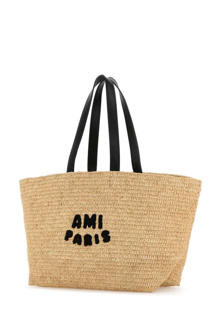 Ami Raffia Shopping Bag