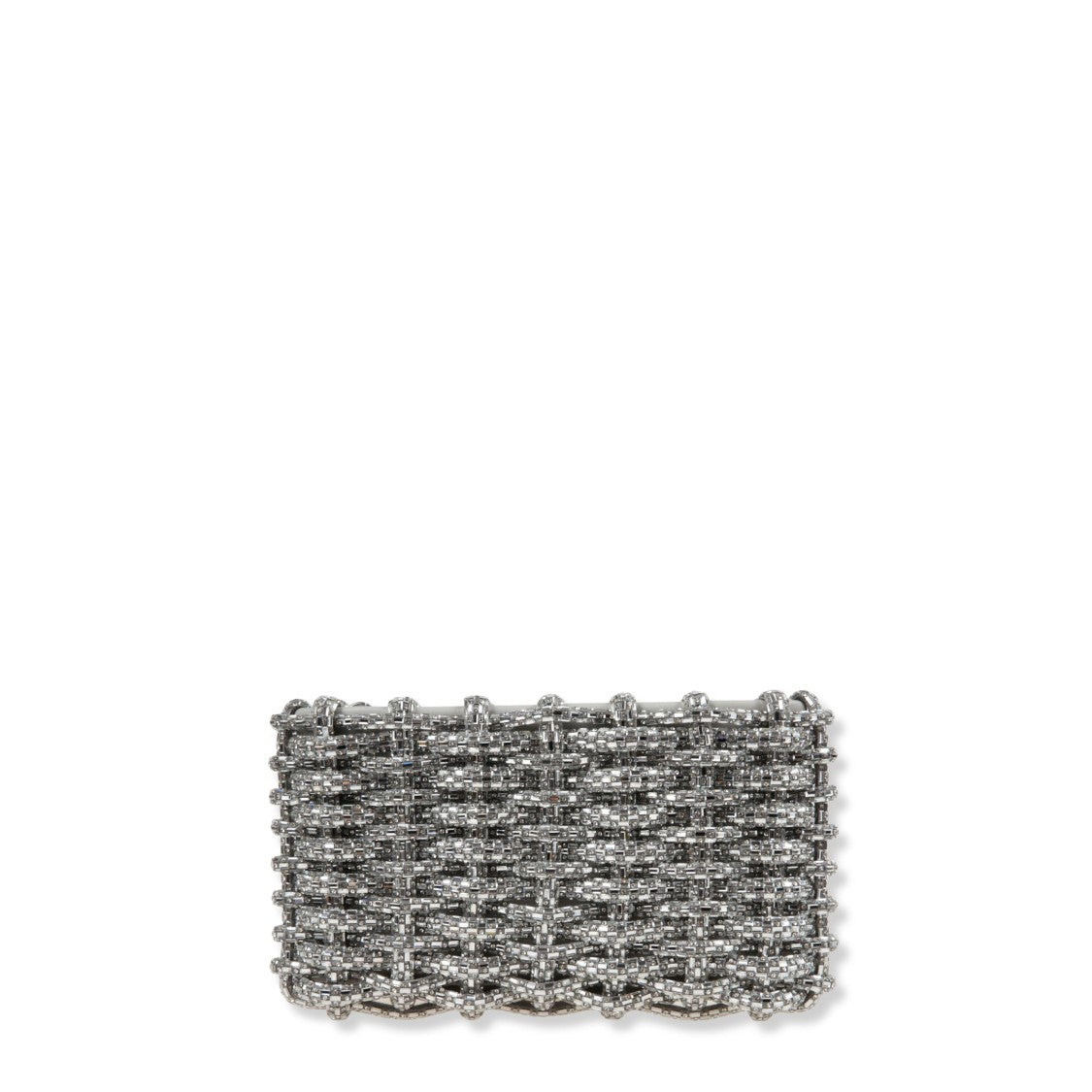 Simkhai Rhinestone-Embellished Woven Clutch