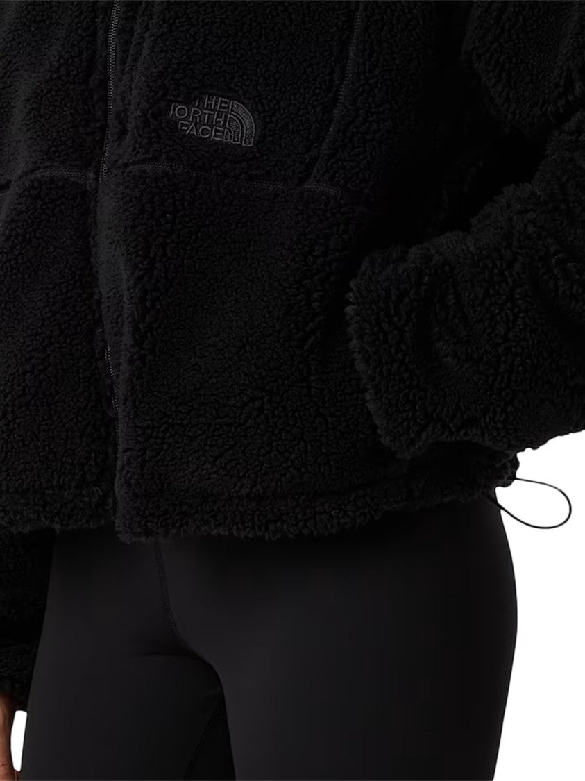 The North Face Plush Textured Pile Jacket With High Collar