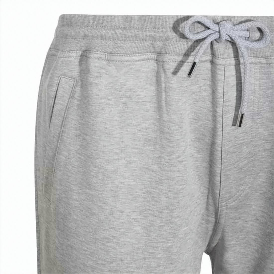 Brunello Cucinelli Tapered Grey Jogger Pants With Drawstring Waist