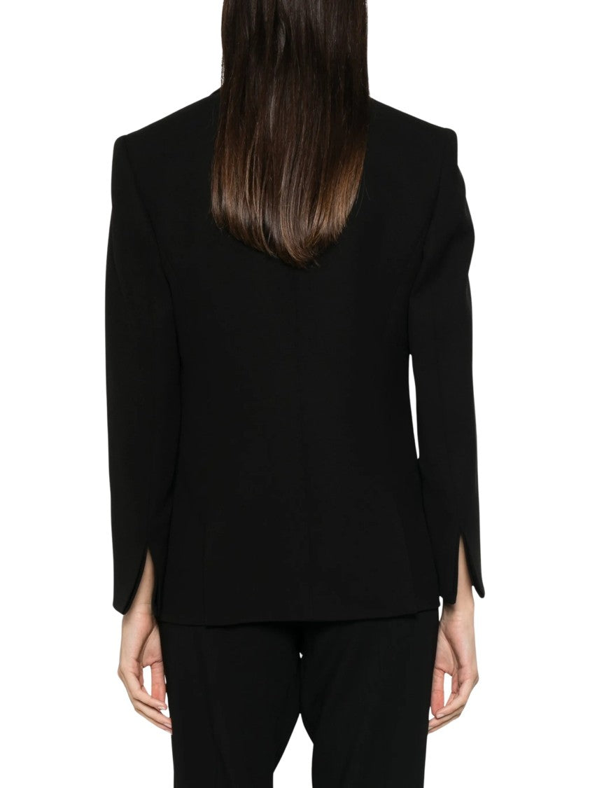 Giorgio Armani Single-Breasted Satin Shawl Lapel Jacket