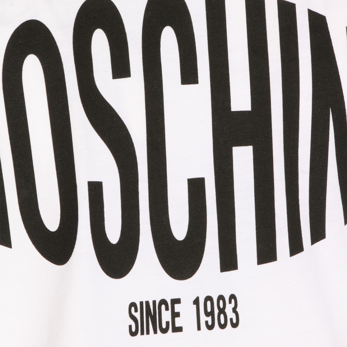 Moschino White Short-Sleeve T-Shirt With Bold Arched Print
