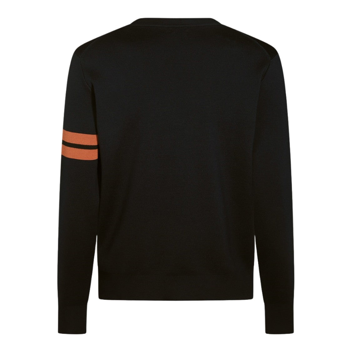 Zegna Crewneck Sweater With Sporty Stripe Detail