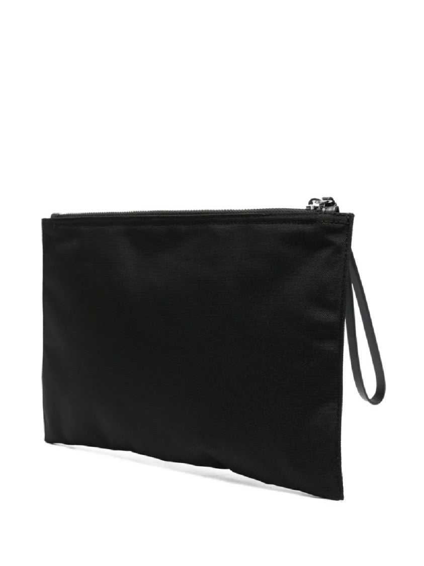Kenzo Rectangular Black Polyester Pouch