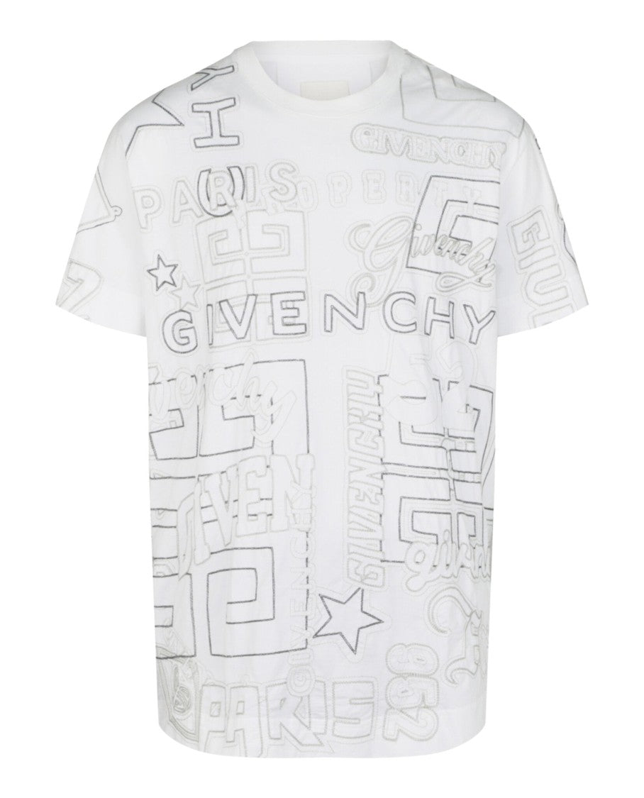 Givenchy Oversized Stitched Logo T-Shirt