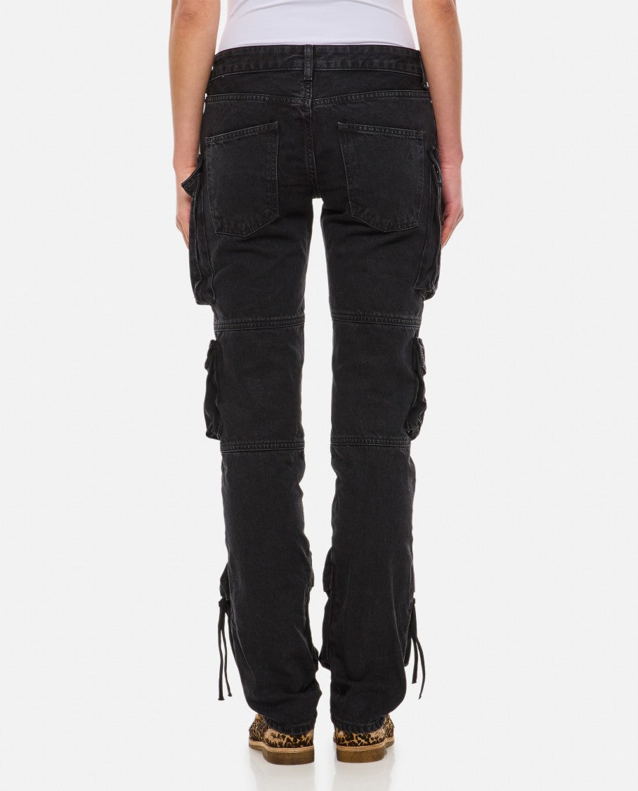 The Attico Essie Denim Cargo Pants