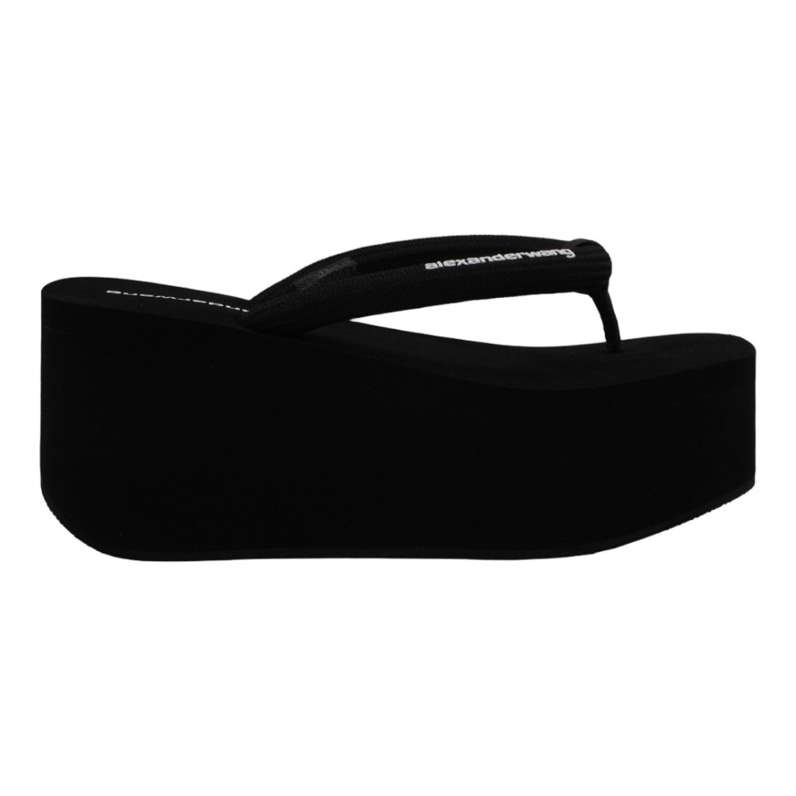Alexander Wang Monochromatic Platform Sandals With Elevated Sole And Branding
