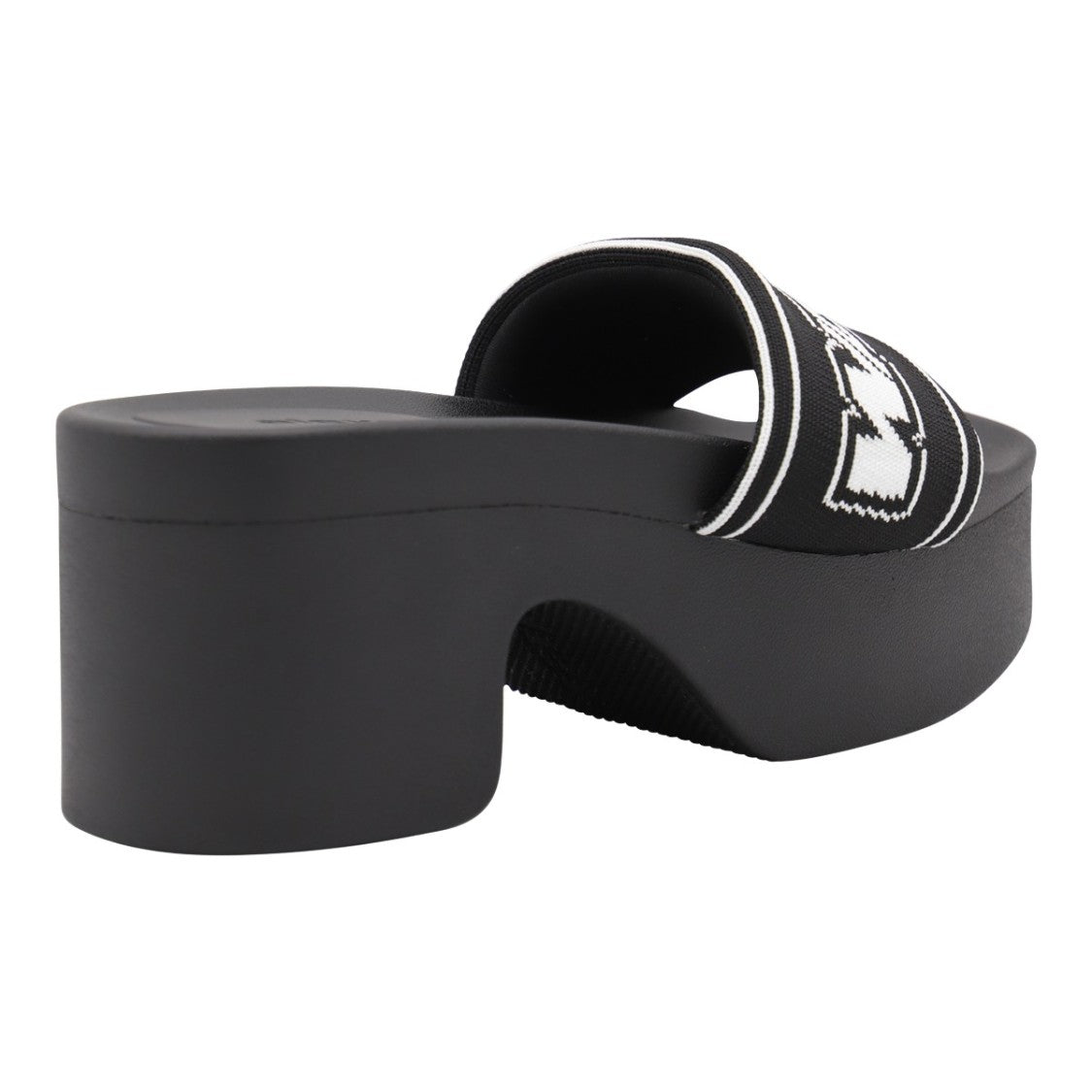 Alexander Wang Platform Sandals With Heel And Bold Lettering