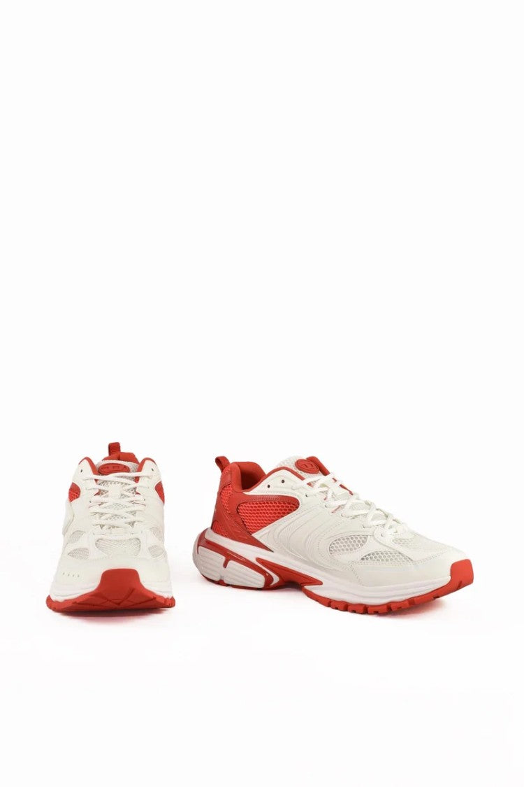 Diesel Fabric Sneakers - White/Red