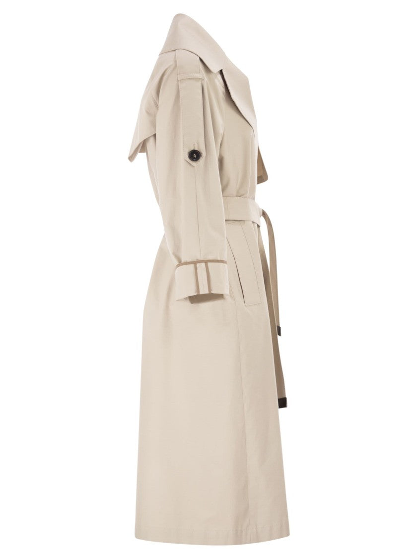 Max Mara Mtcutrench - Trench Coat In Water-Repellent Twill