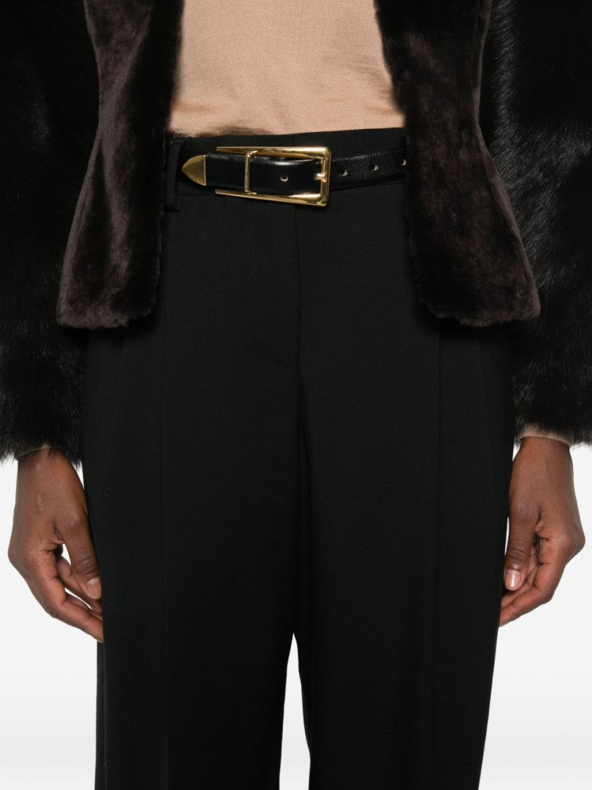 Dolce & Gabbana Wide-Leg Trousers With High Waist And Tailored Pleats