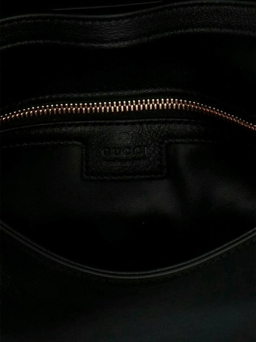 Gucci Rectangular Black Leather Crossbody Bag