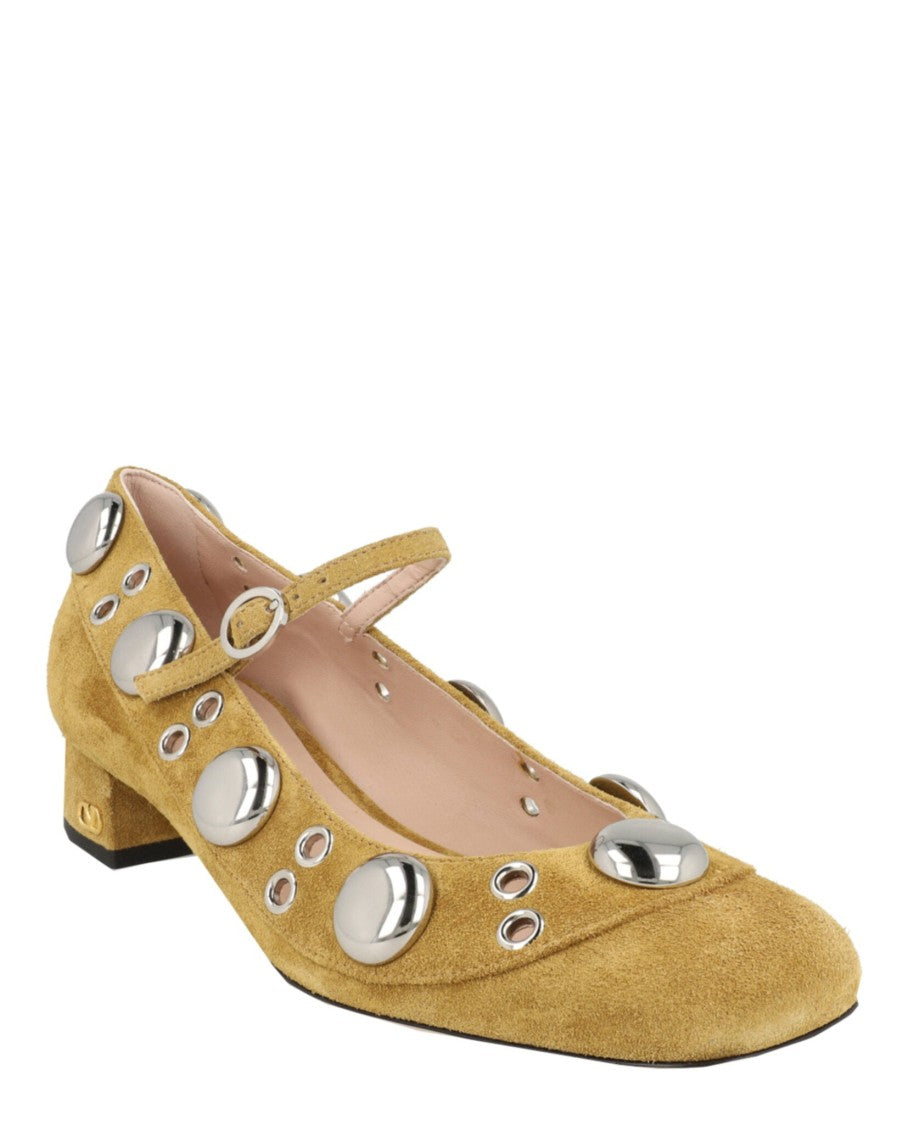 Valentino Nellcôte Suede Mary Jane Pumps