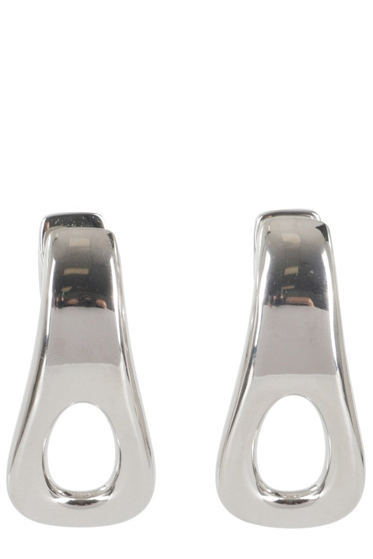 Rabanne Contemporary Geometric Silver-Effect Earrings