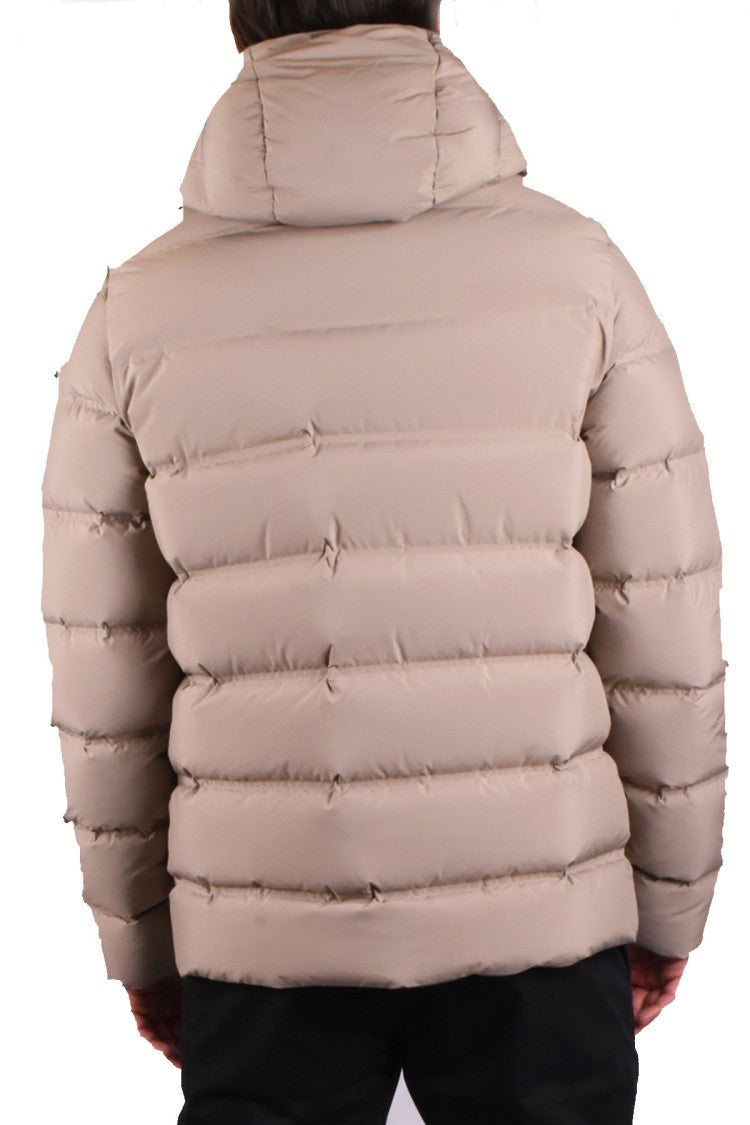 Rrd Beige Nylon Quilted Down Jacket
