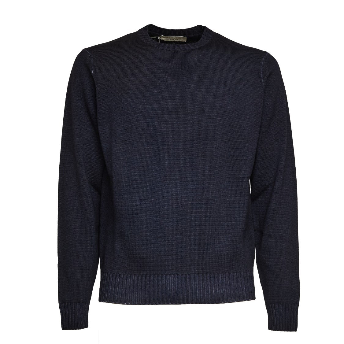 Filippo De Laurentiis Washed Merino Wool Knit Sweater With Ribbed Detailing