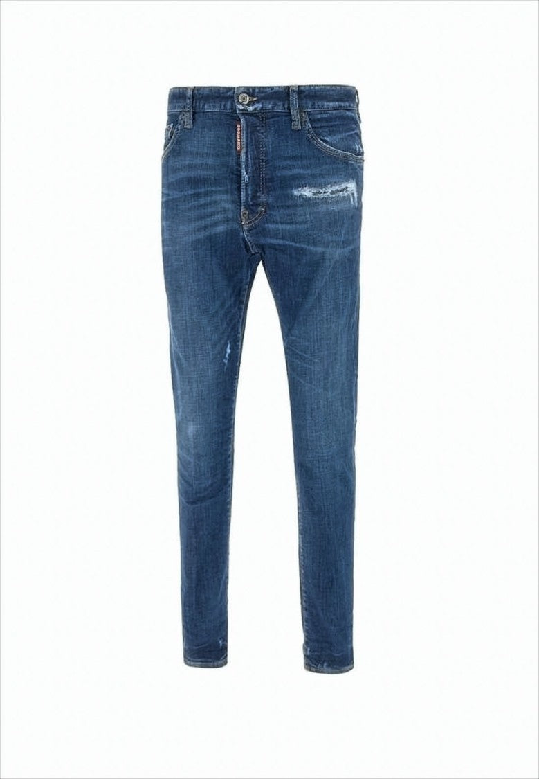 Dsquared2 Distressed Denim Pants With Slim Fit