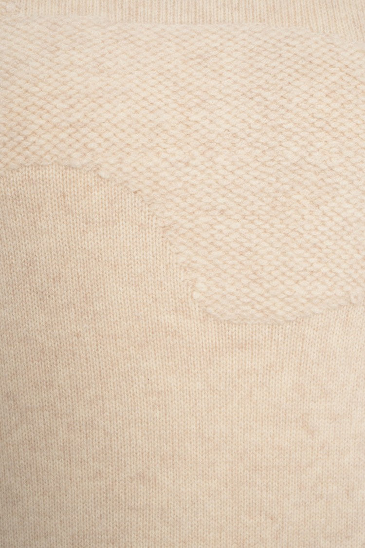 Crush Cashmere Sweater With Textured Knit And Relaxed Fit