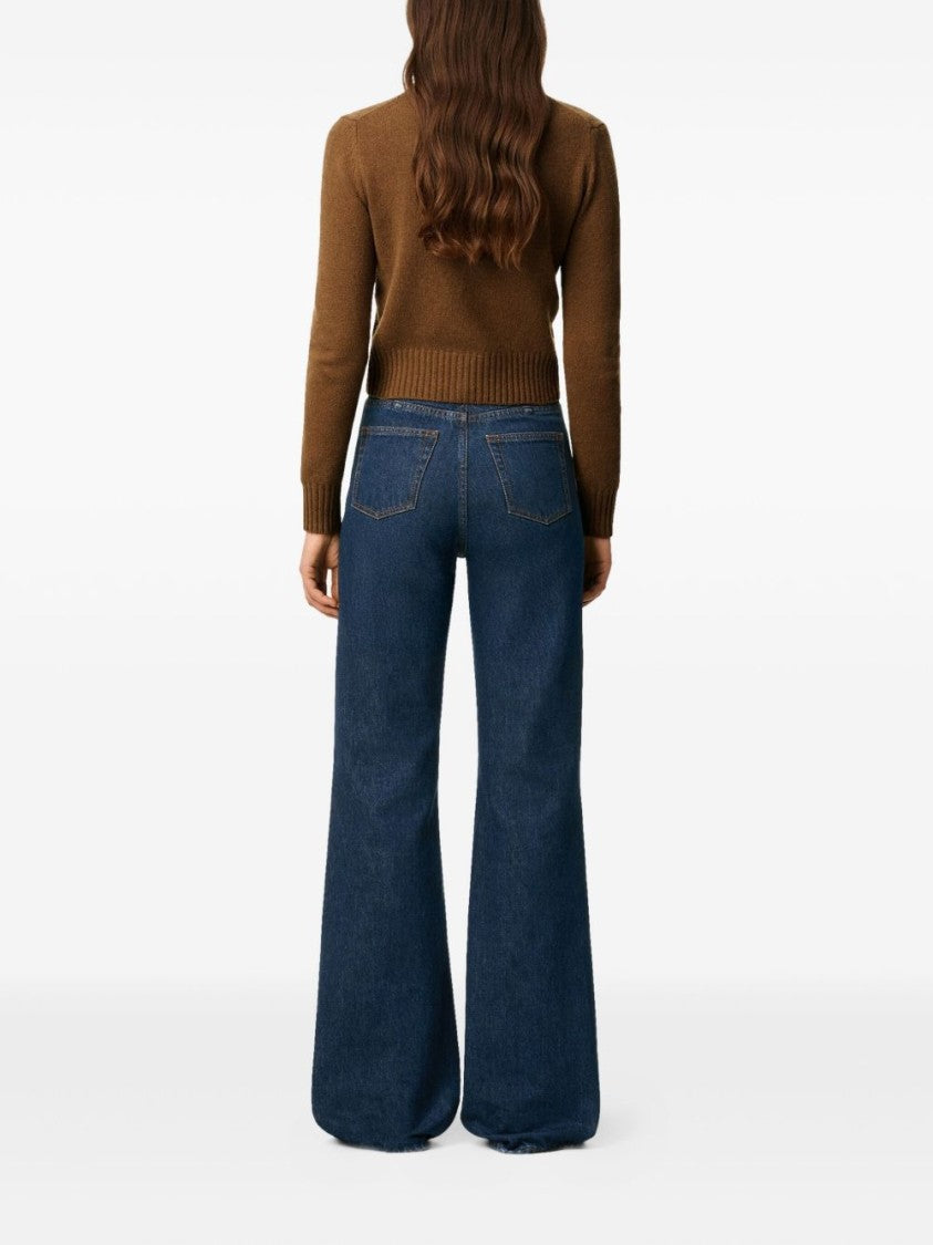 Ami High-Waisted Flared Fit Jeans