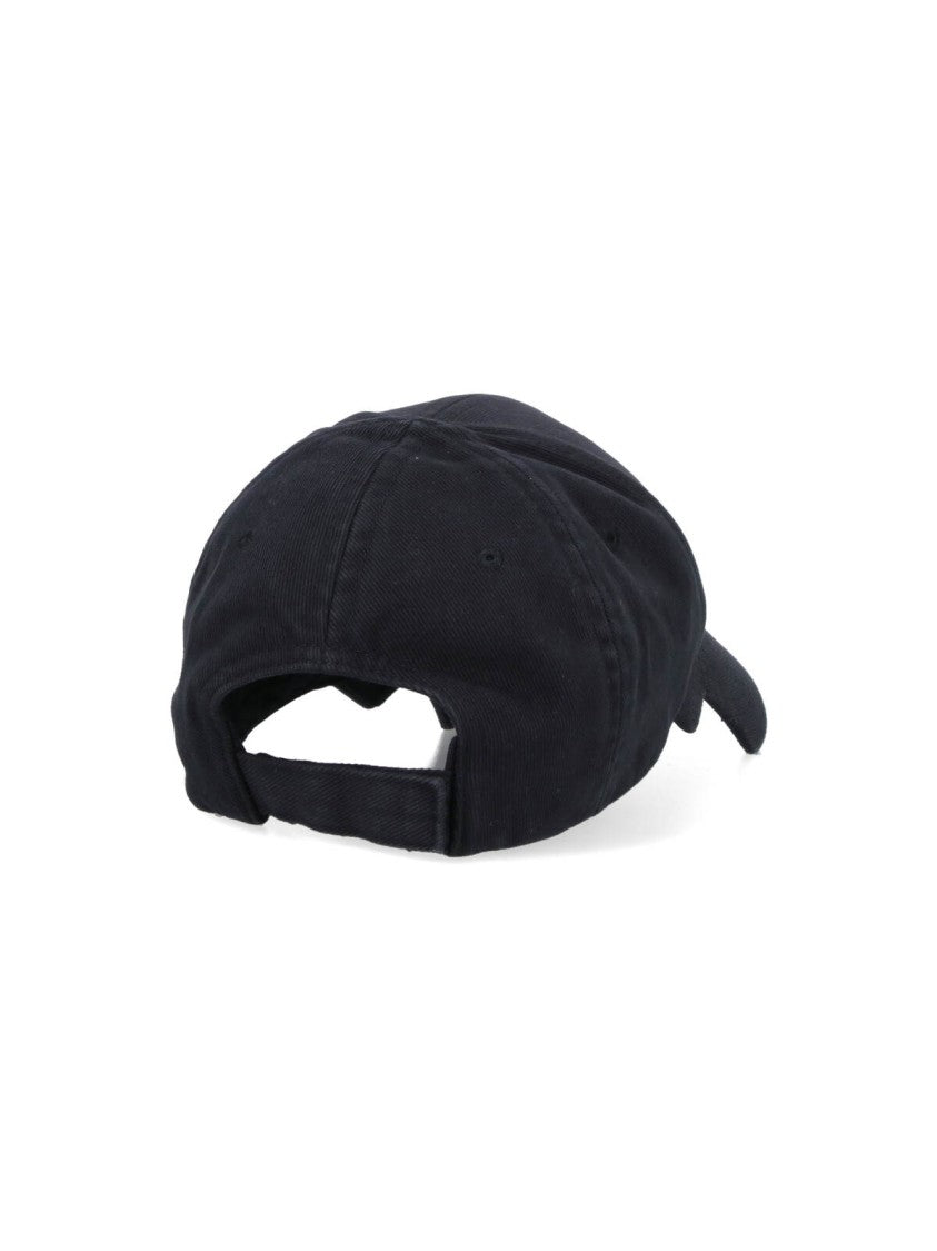 Balenciaga Logo Baseball Cap – Black