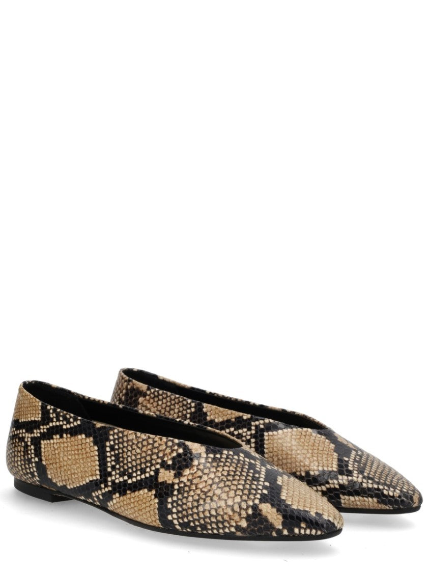Aeydē Beige Betty Pointed Toe Flats
