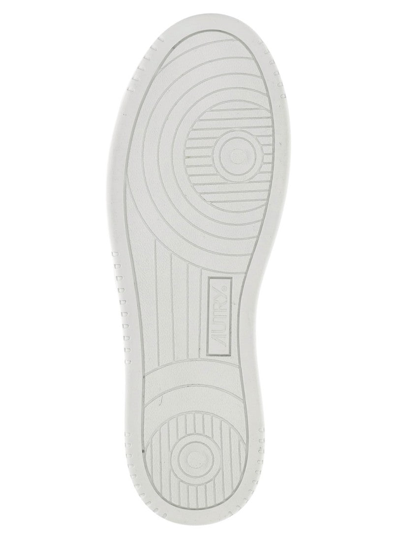 Autry White Suede Inserts Breathable Low-Top Sneakers