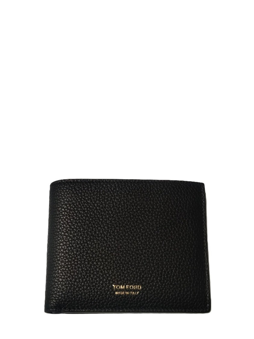 Tom Ford Pebbled Leather Wallet With Subtle Logo Detailing