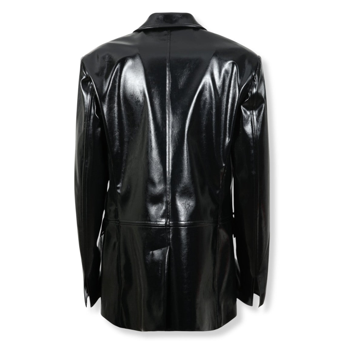 Msgm Tailored Neutrals Jacket With Notched Collar And Button Closure