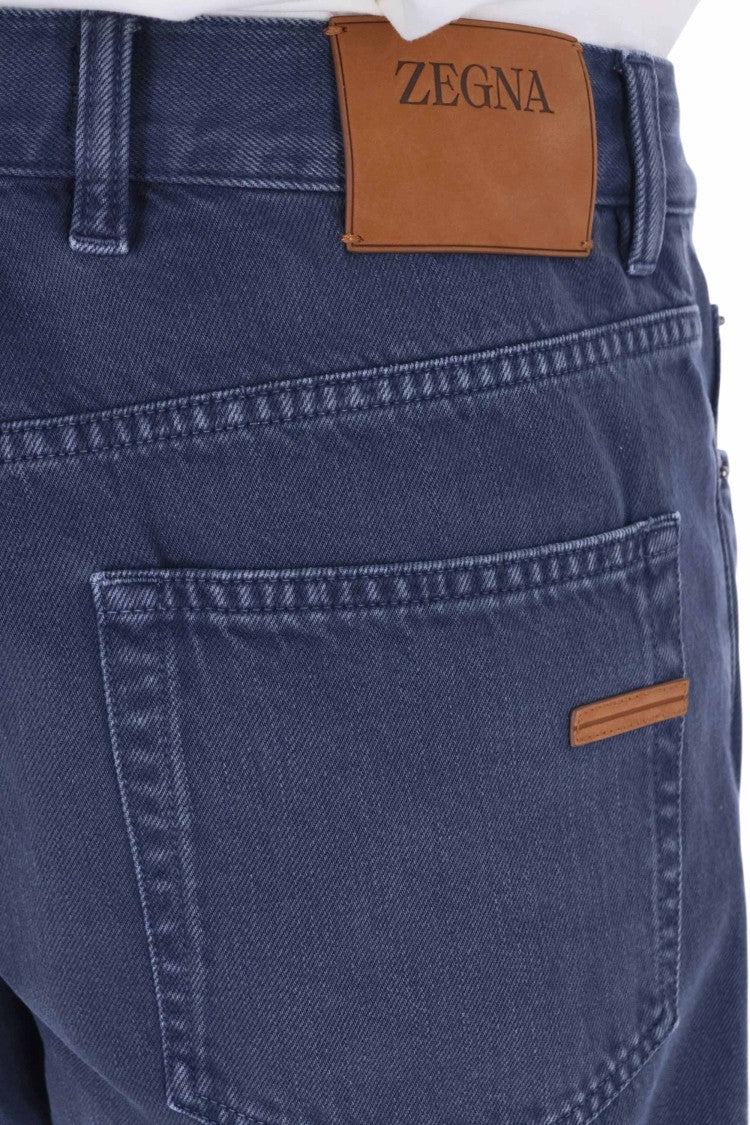 Zegna Roccia Marble Cotton Five-Pocket Pants