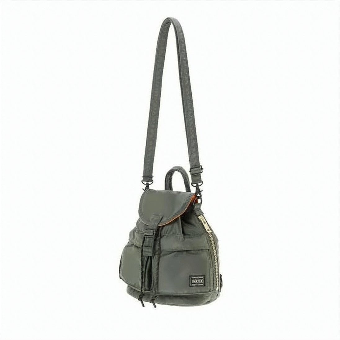Porter Compact Shoulder Bag With Flap Closure And Adjustable Strap