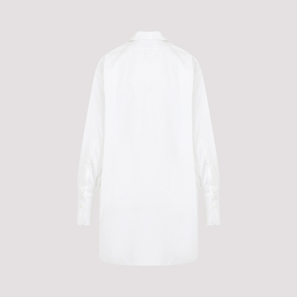 Patou White Cotton Mini Shirt Dress