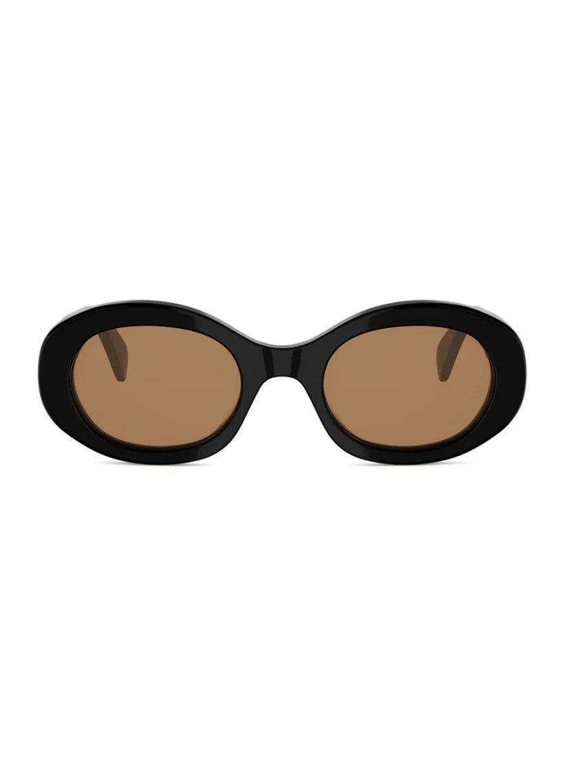 Celine Black Cl40194u Glossy Gold Sunglasses