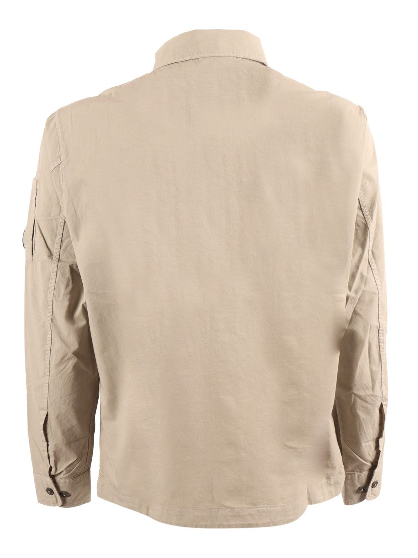 C.P. Company Beige Cotton Utility Overshirt