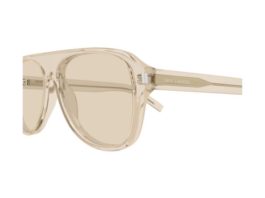 Saint Laurent Sl 970 Translucent Beige Bold Oversized Aviator Sunglasses