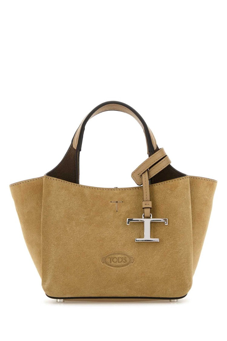 Tod's Cappuccino Suede Micro Handbag
