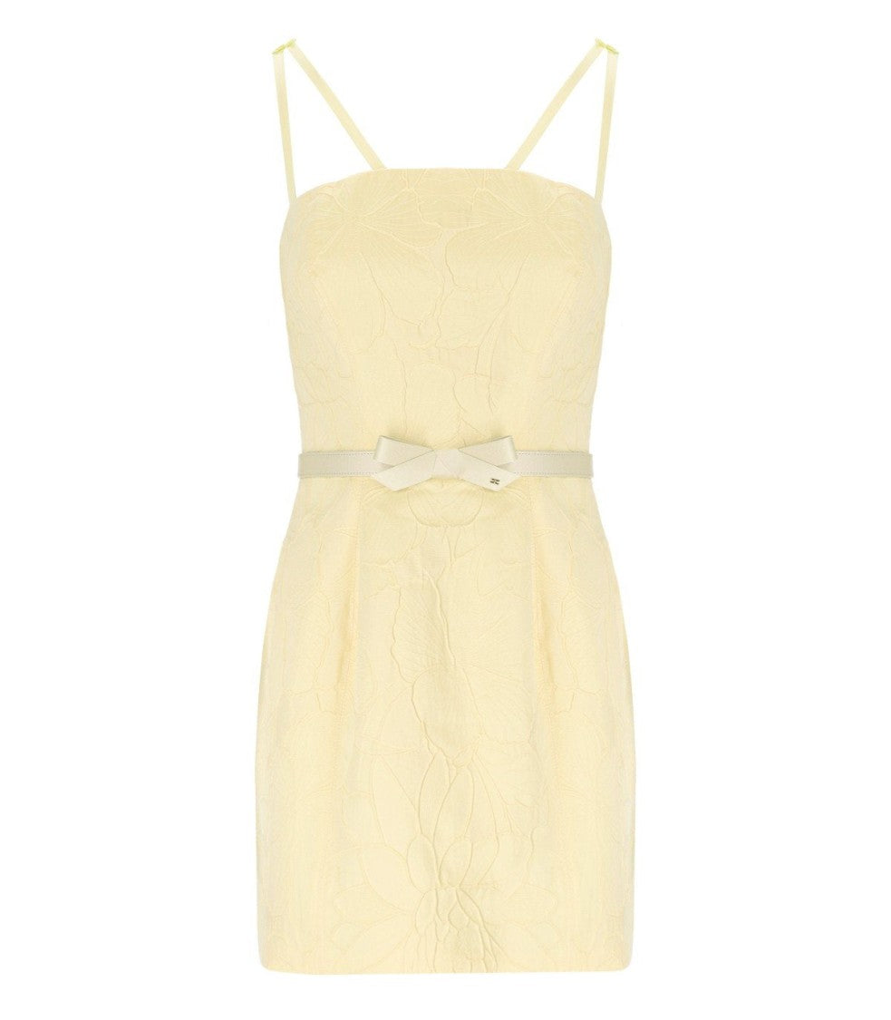 Elisabetta Franchi Lemonade Belted Dress